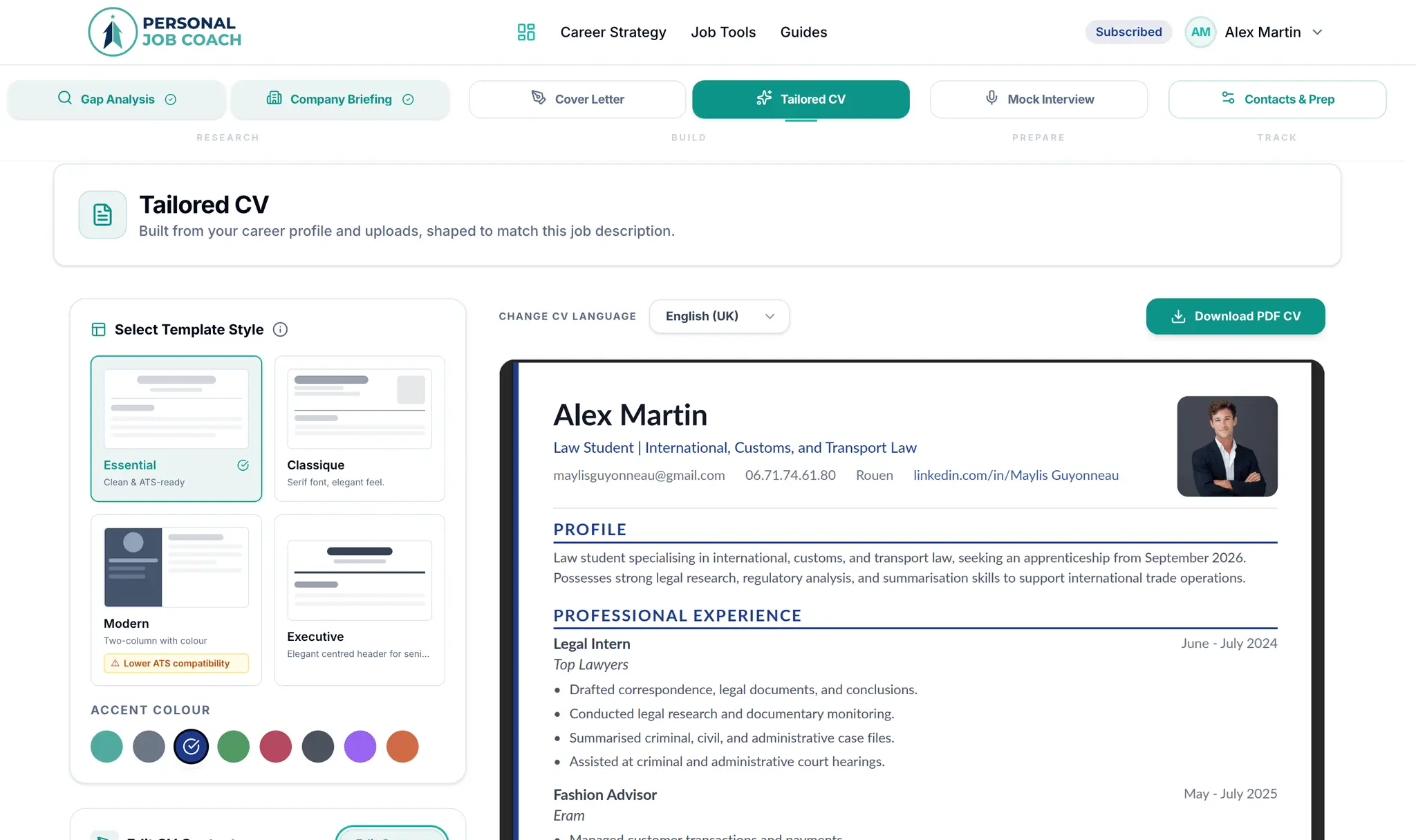 Screenshot 3 of Personal Job Coach