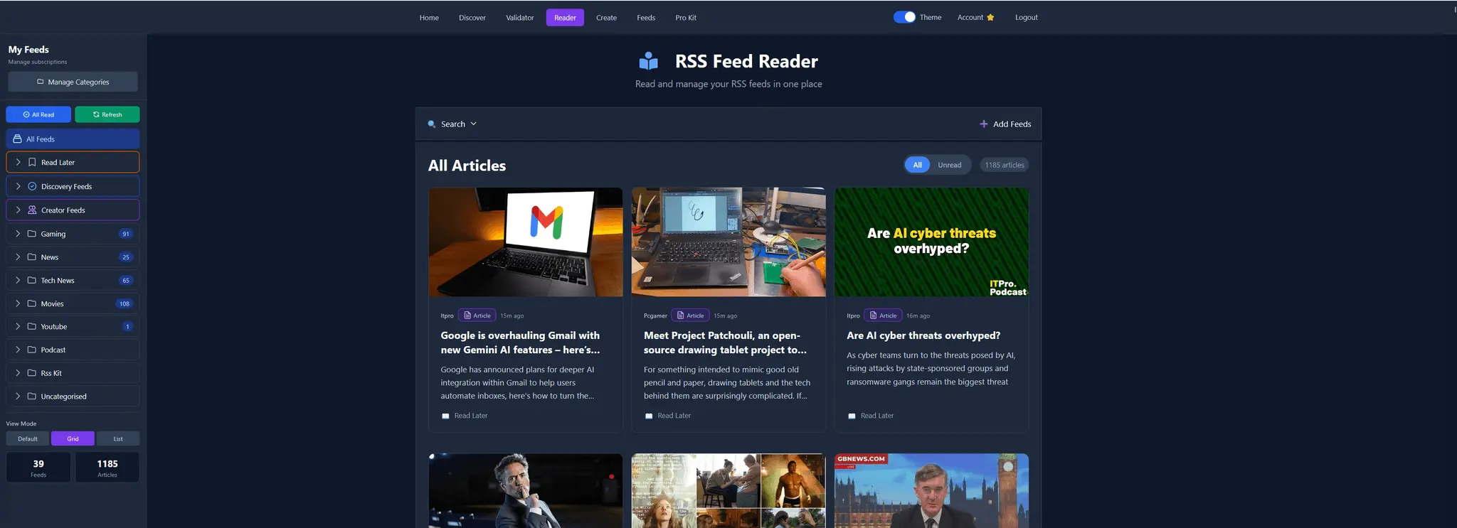 Screenshot 5 of RSS Kit
