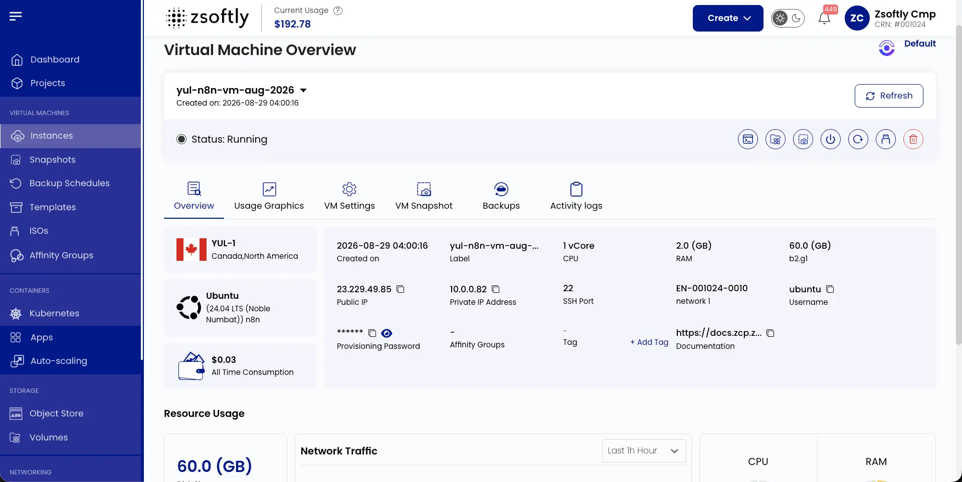 Screenshot 5 of ZSoftly Cloud Platform