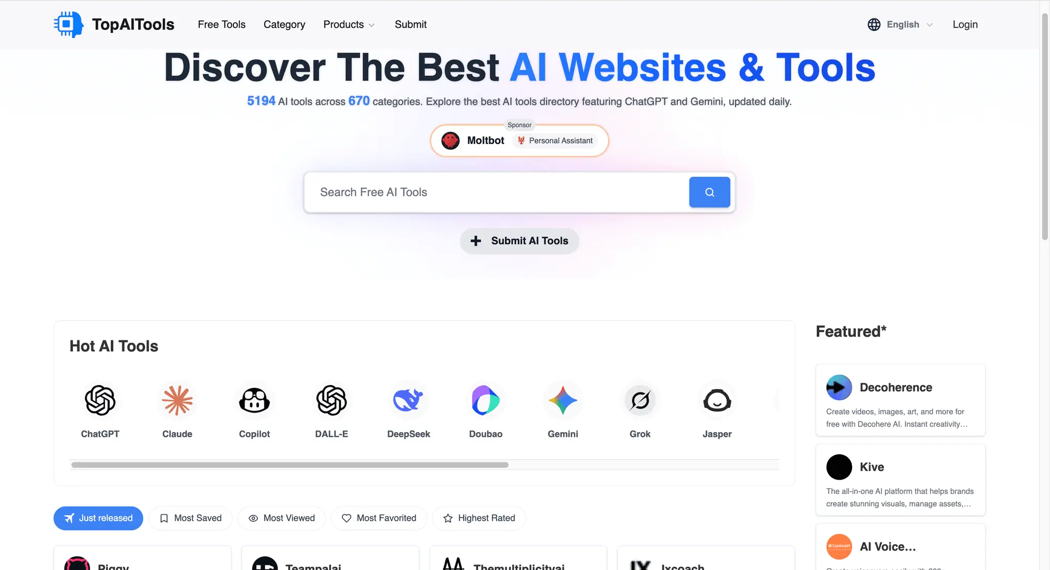 Screenshot 1 of Top AI Tools Review