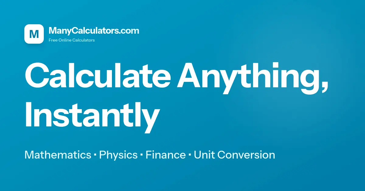 Screenshot 1 of ManyCalculators