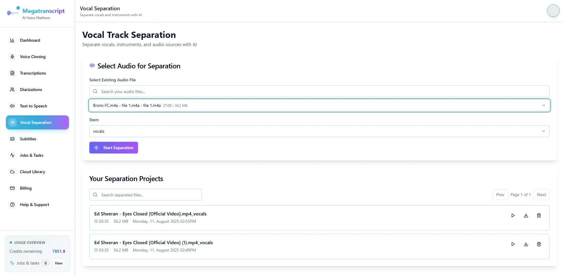 Screenshot 4 of MegaTranscript