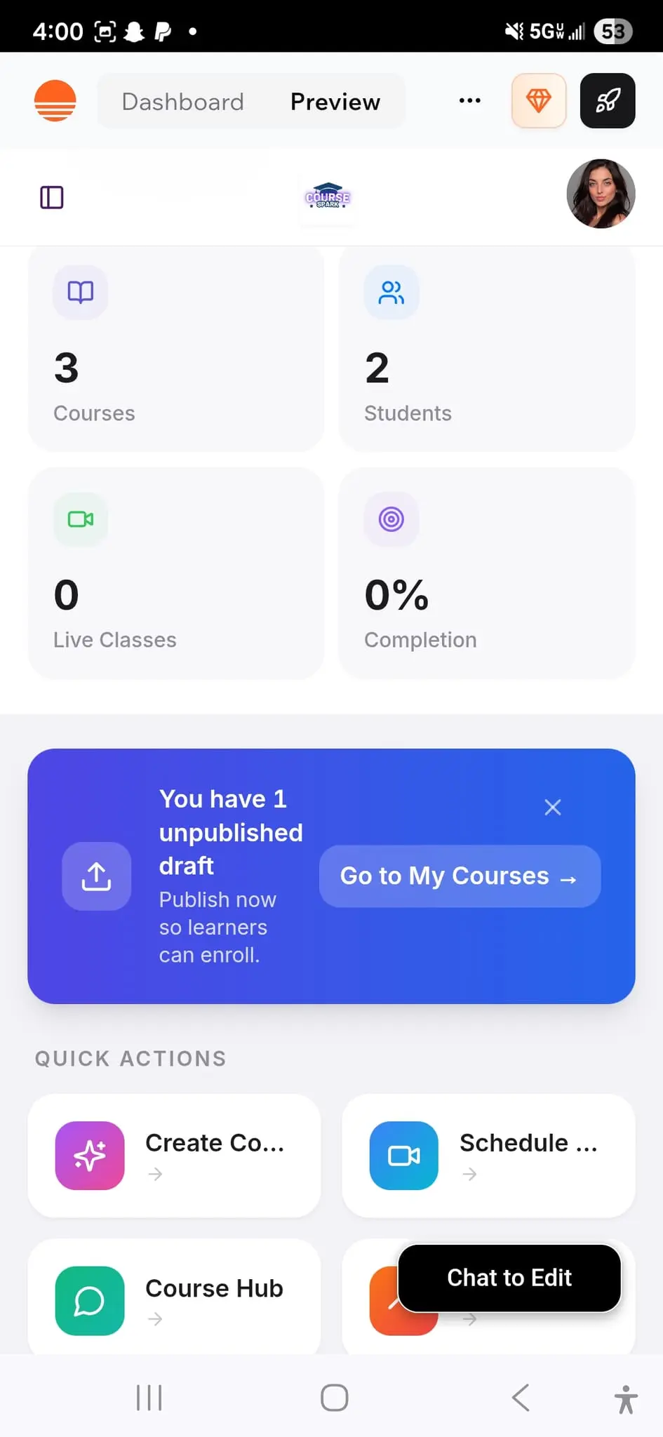 Screenshot 3 of CourseSpark AI