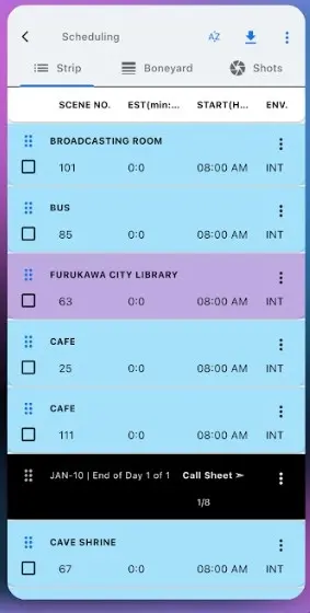 Screenshot 1 of Movie Scheduling Software | Studiovity