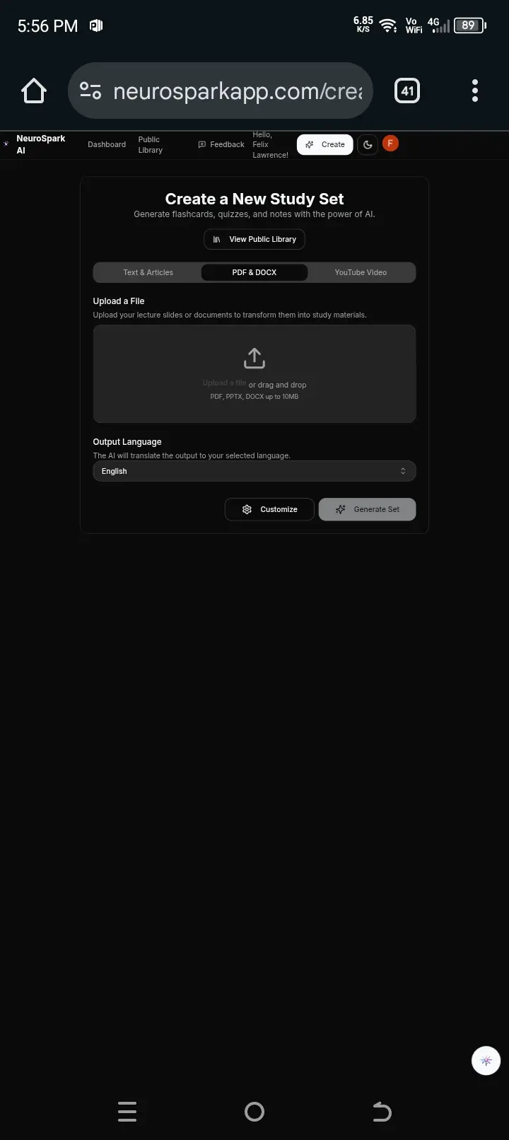 Screenshot 5 of NeuroSpark AI