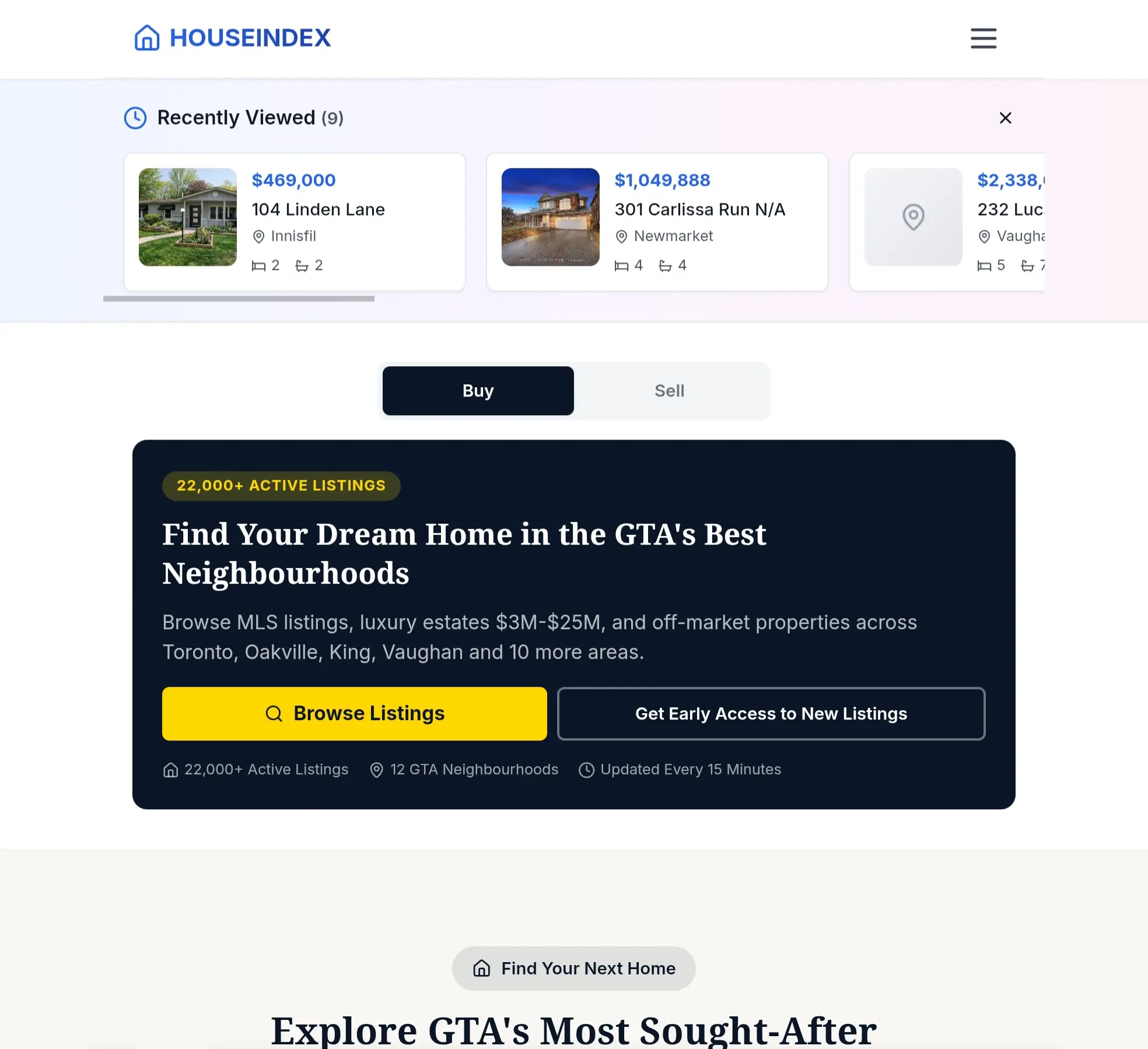 Screenshot 2 of HouseIndex.ca