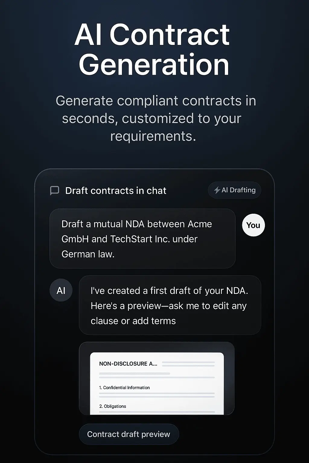 Screenshot 2 of Averum Contracts | AI-Powered Contract