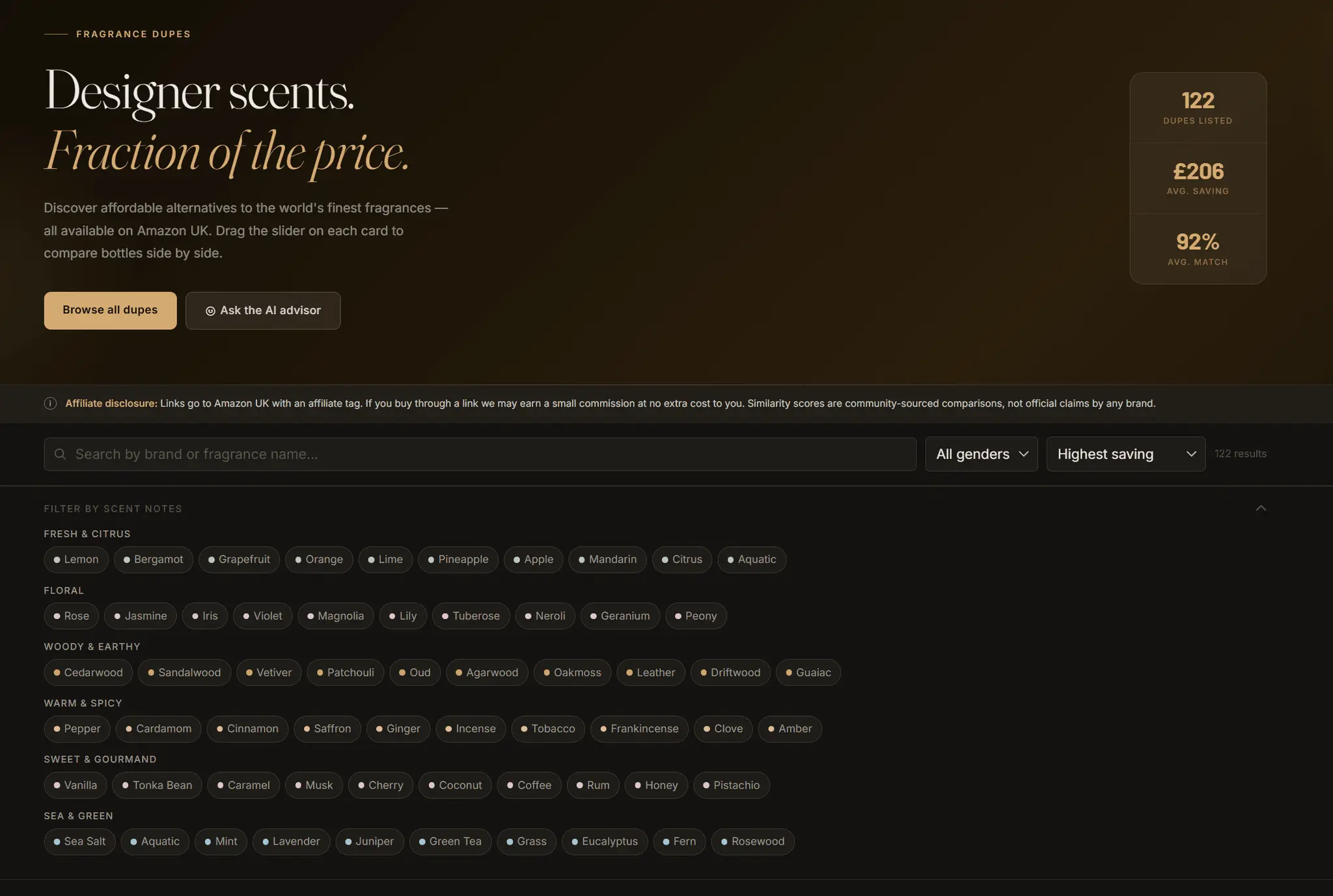 Screenshot 1 of Dupe Fragrance