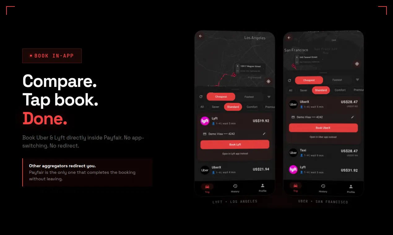 Screenshot 5 of Payfair: Compare Ride Prices