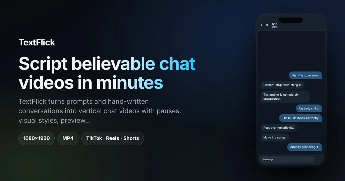 Screenshot 1 of TextFlick