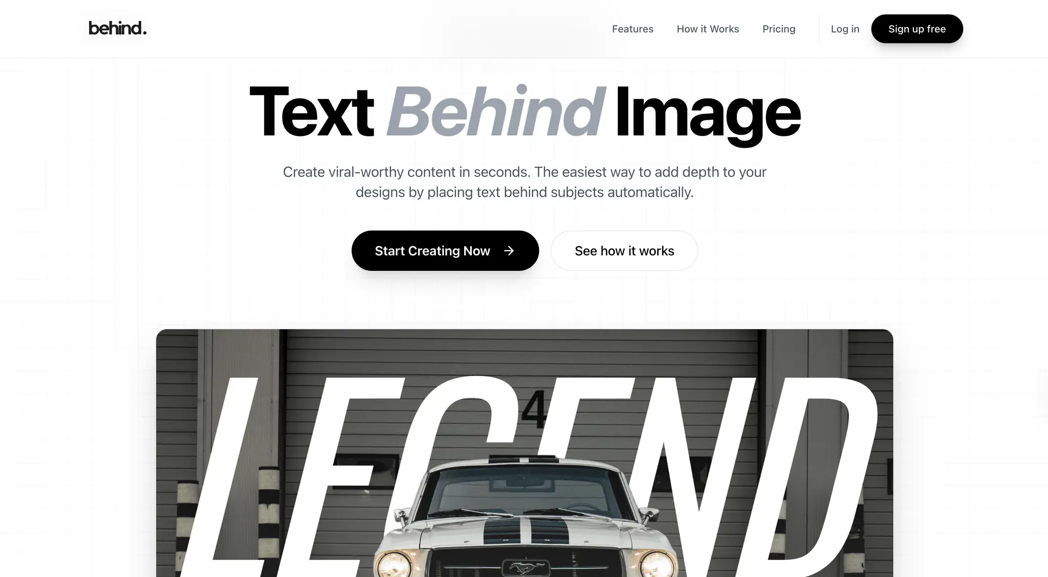 Screenshot 2 of Text Behind Image - Add Text Behind Obje