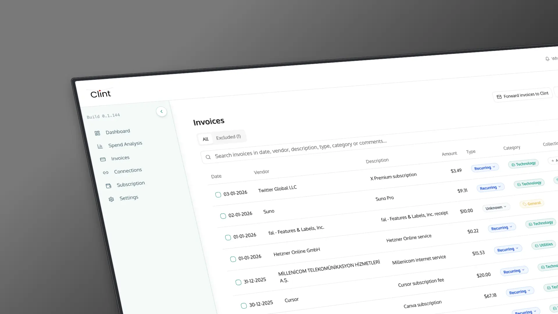Screenshot 2 of Clint | Your Personal Expense Manager