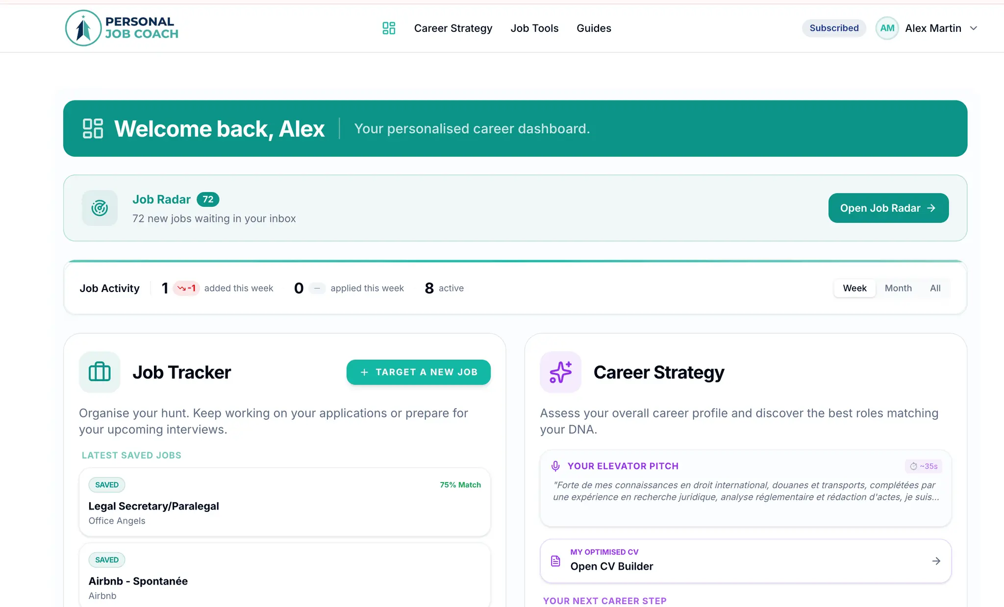 Screenshot 1 of Personal Job Coach