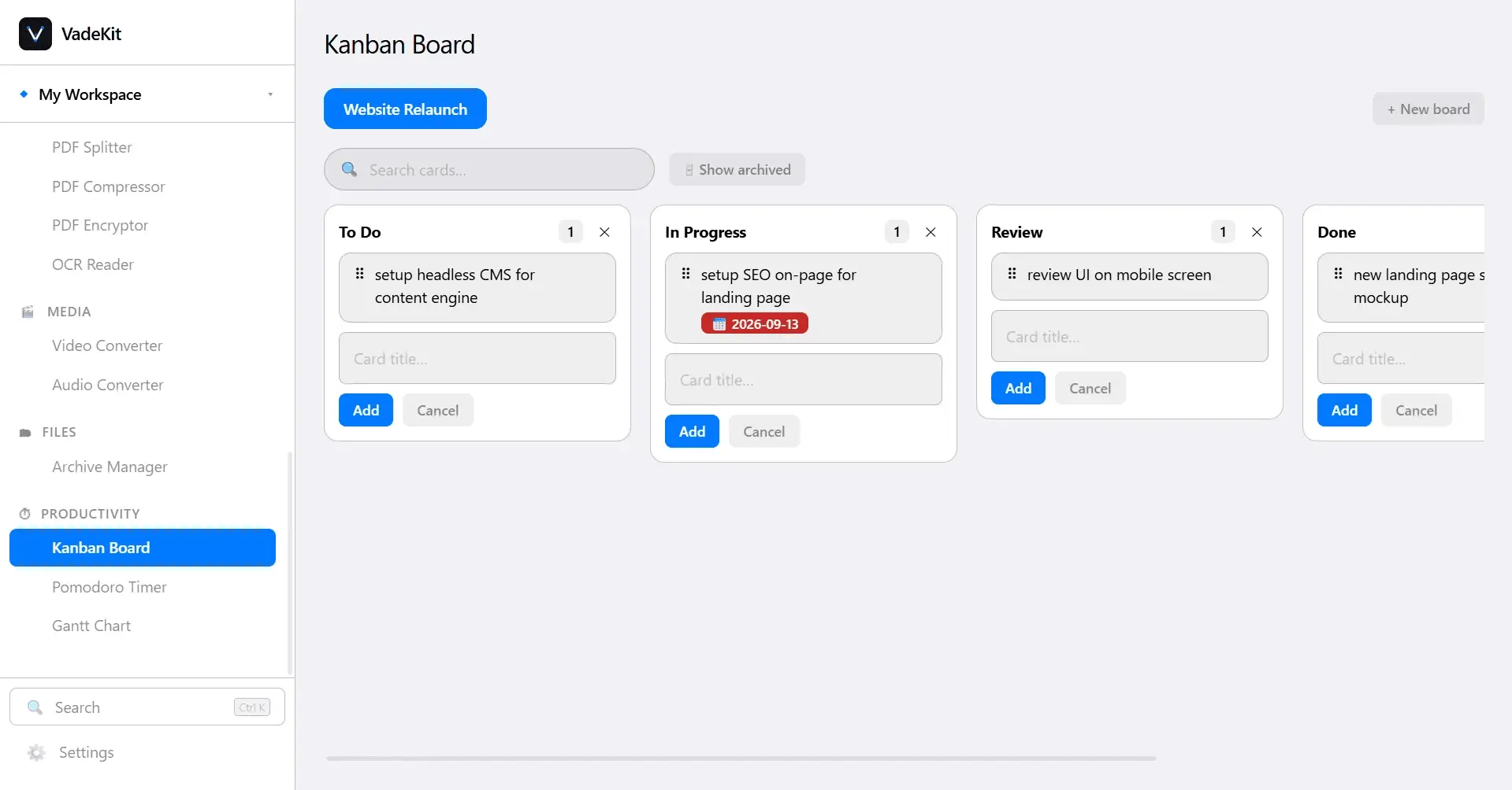 Screenshot 9 of VadeKit