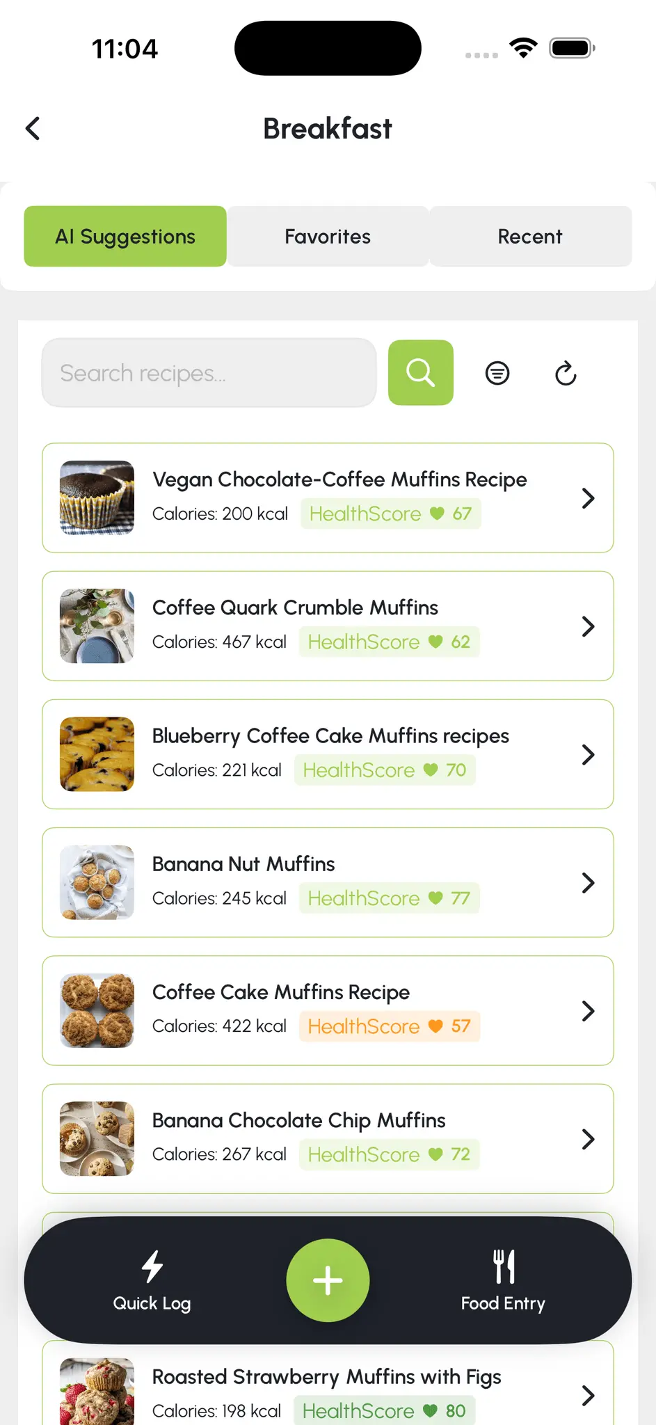 Screenshot 2 of Calorie Smart AI