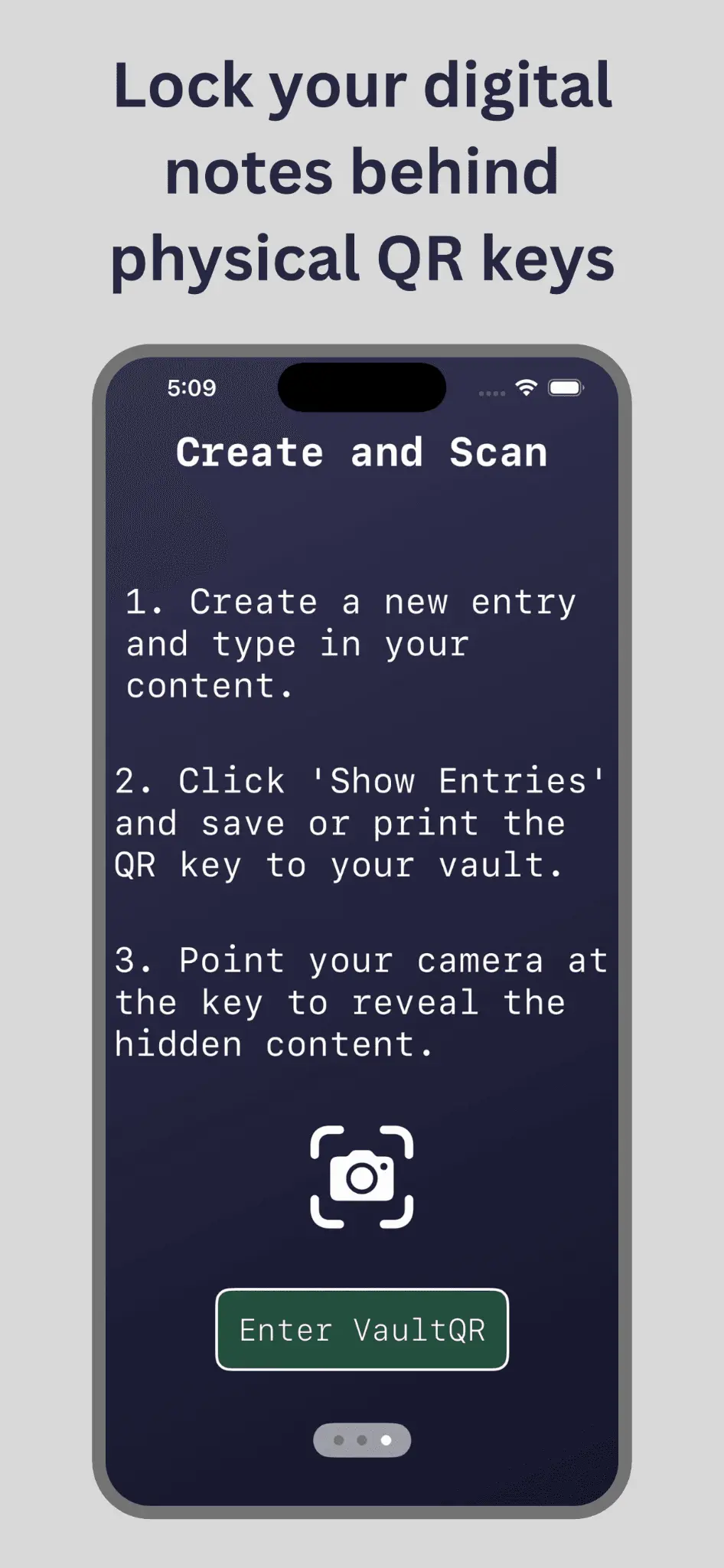 Screenshot 1 of VaultQR