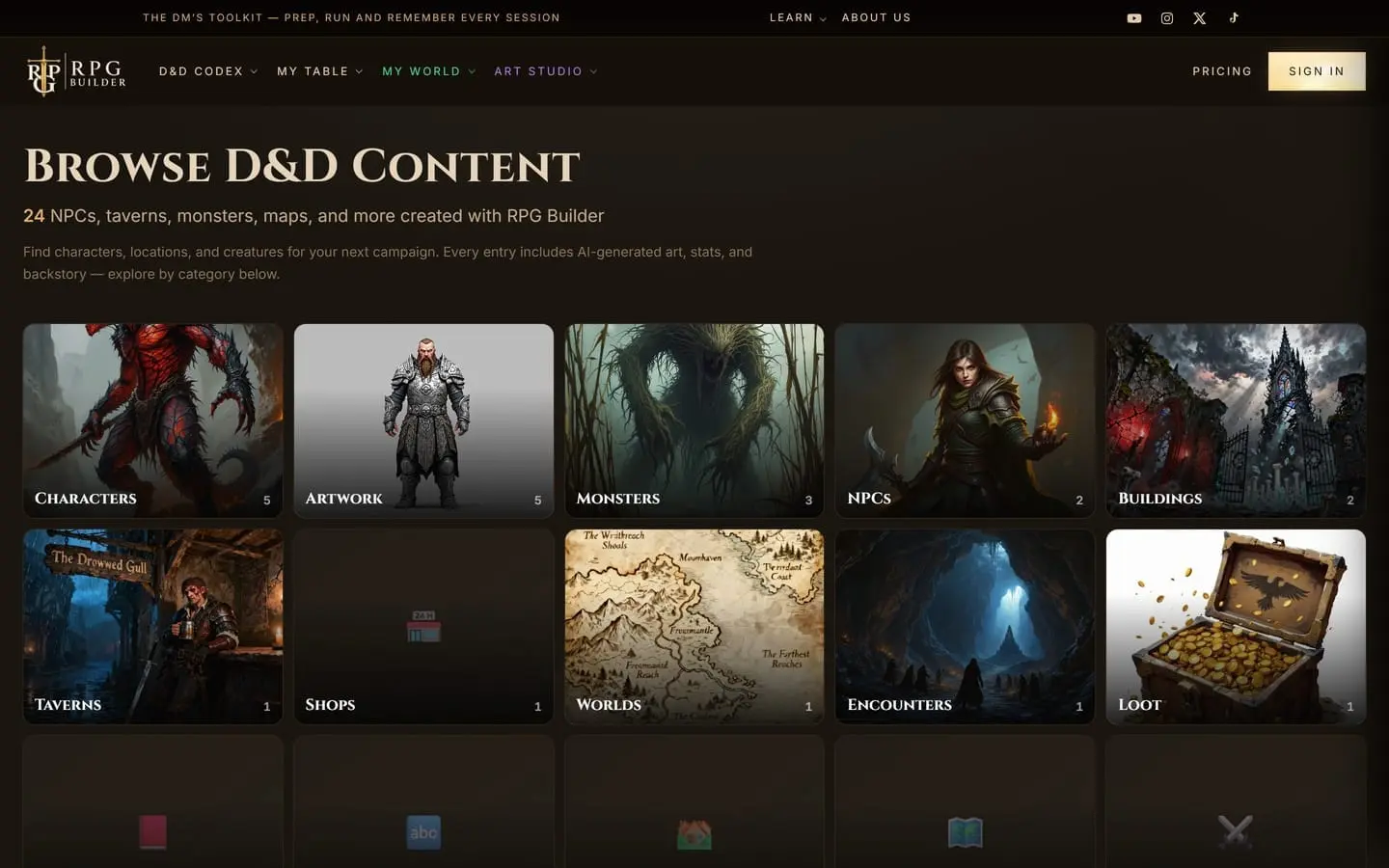 Screenshot 2 of RPG Builder
