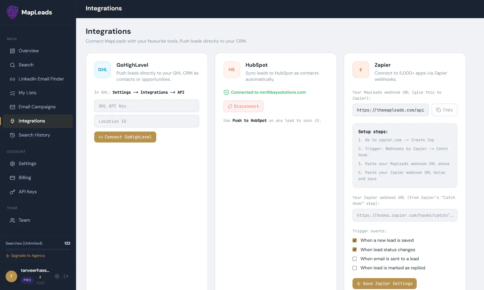 Screenshot 1 of MapLeads