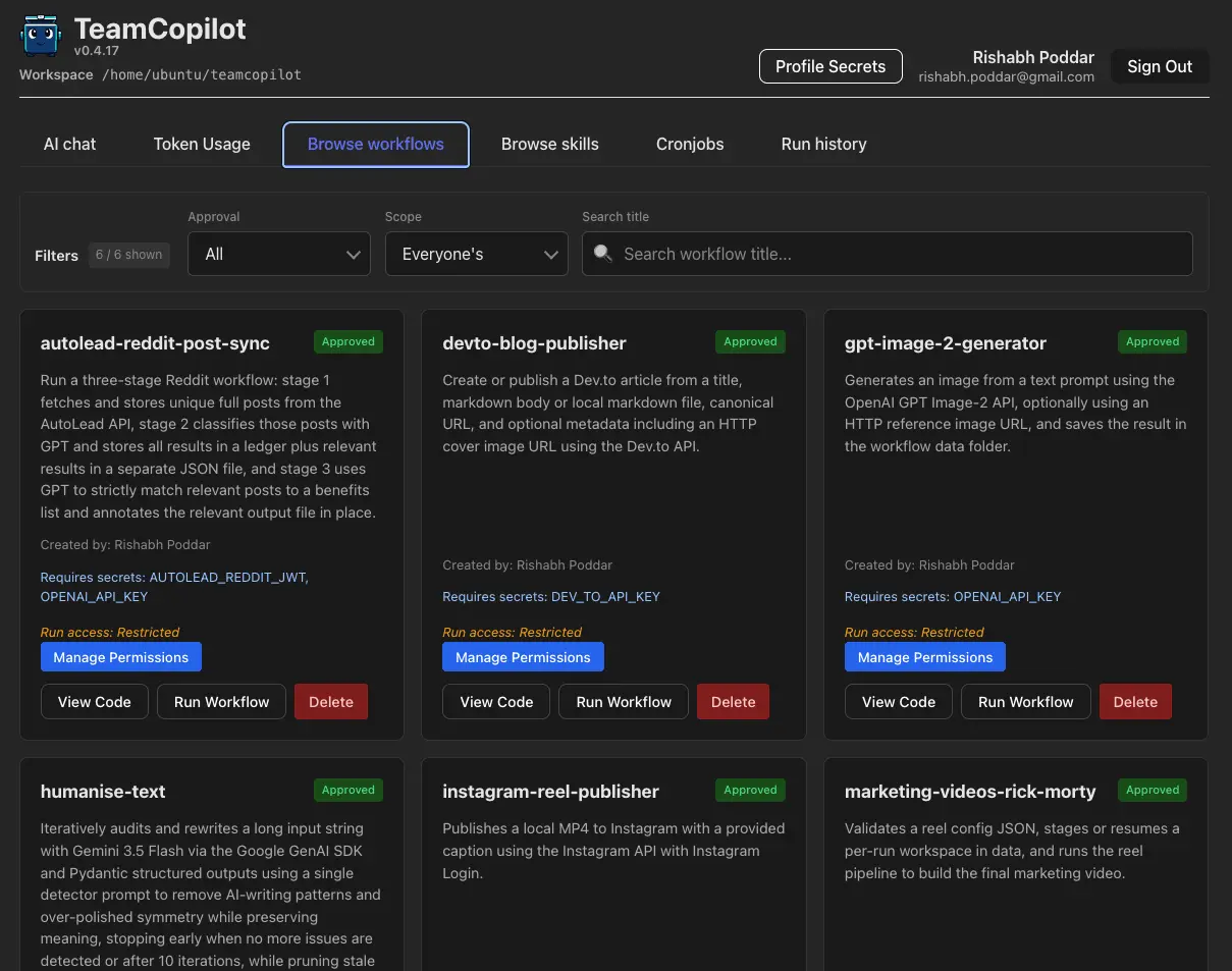 Screenshot 3 of TeamCopilot