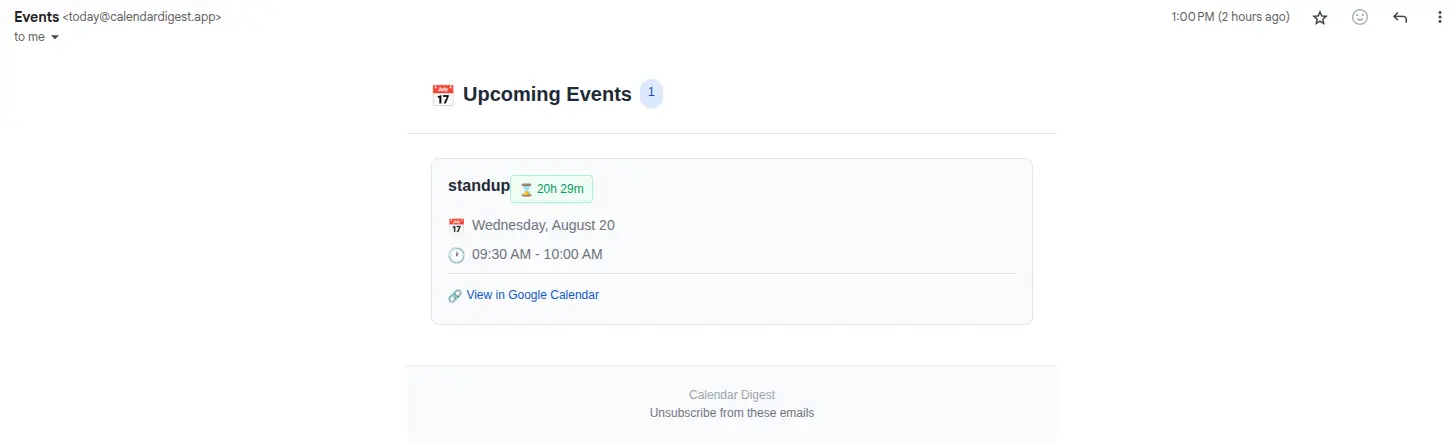 Screenshot 3 of Calendar Digest