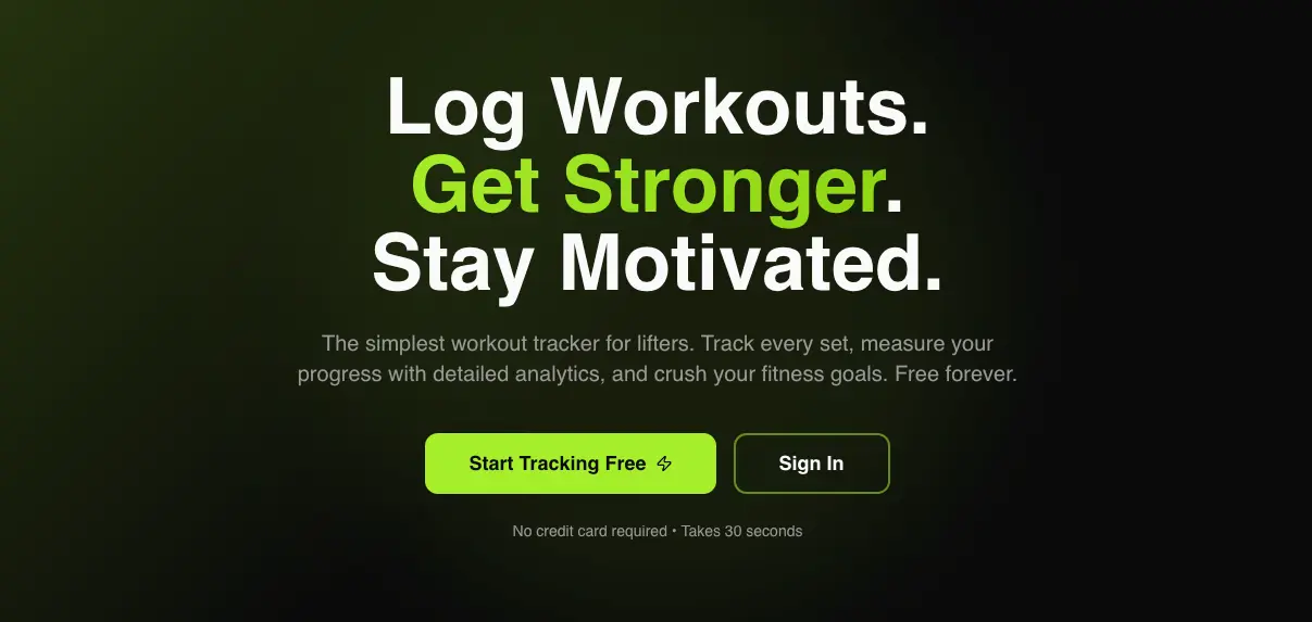 Screenshot 1 of Setly - Workout Tracker & Planner Gym Lo