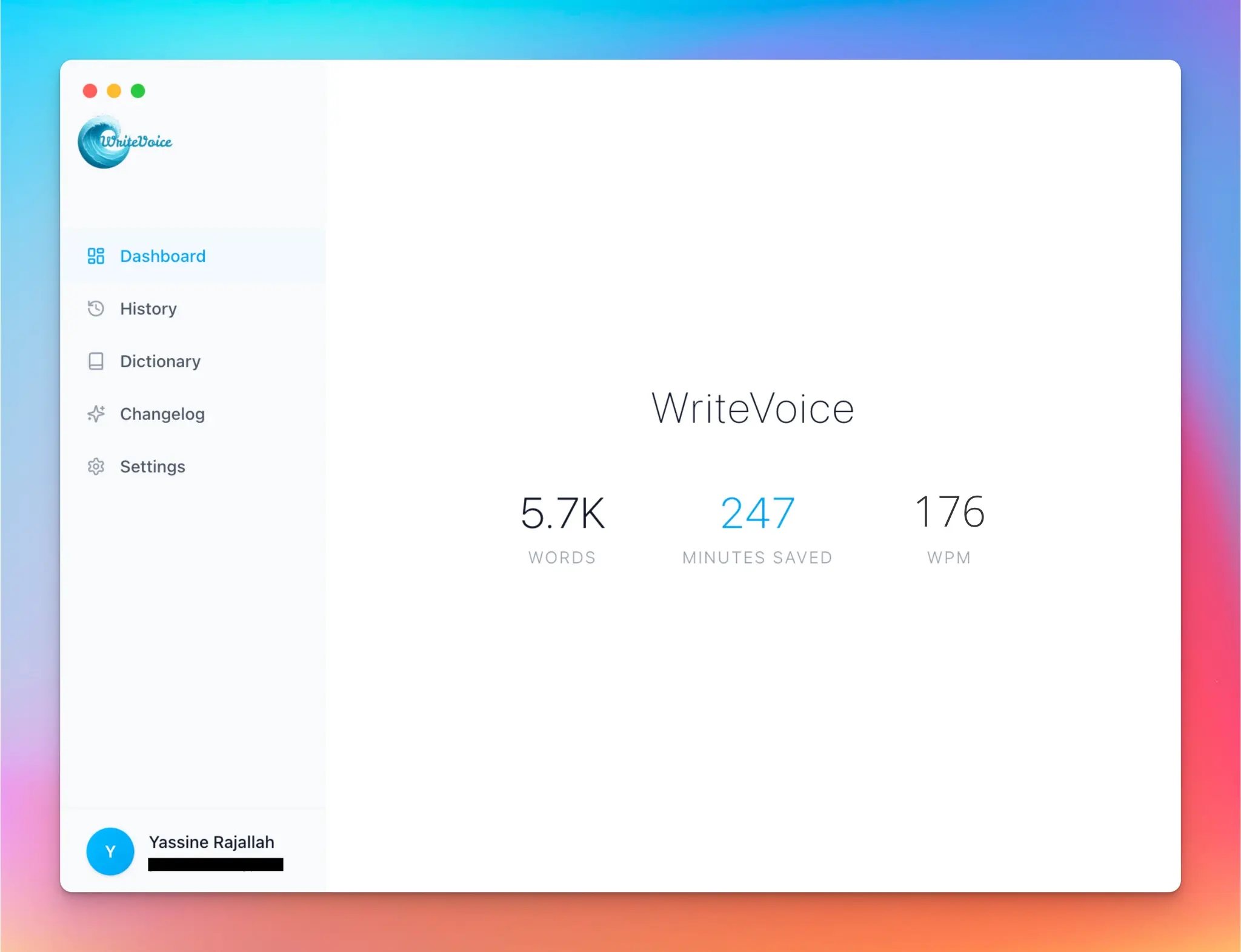 Screenshot 1 of WriteVoice