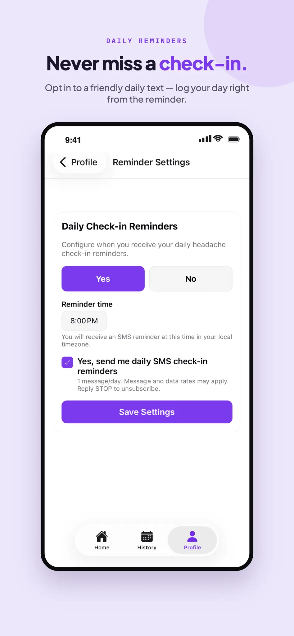 Screenshot 6 of Nimbus Migraine Tracker