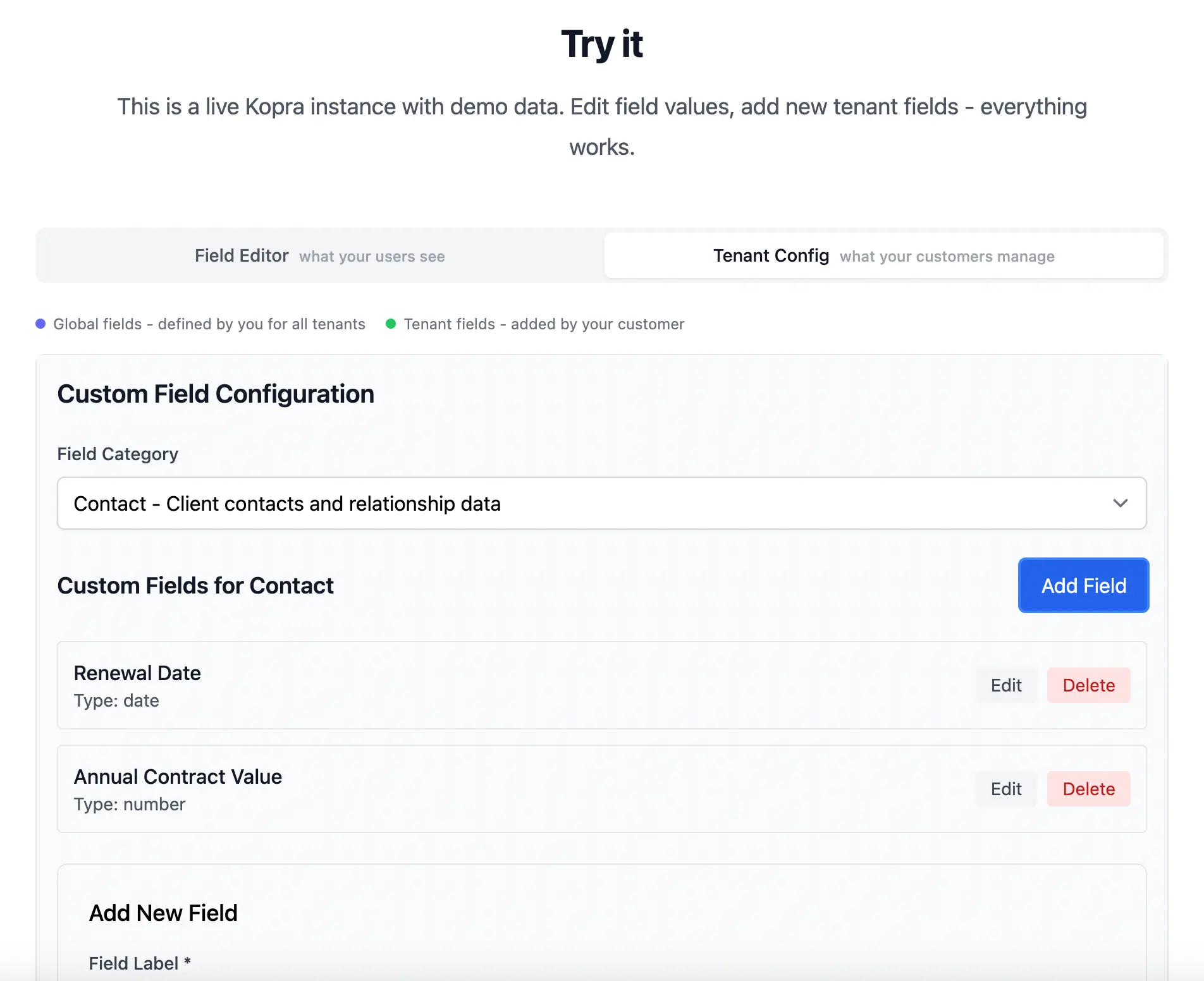 Screenshot 8 of Kopra - Custom Fields as a Service