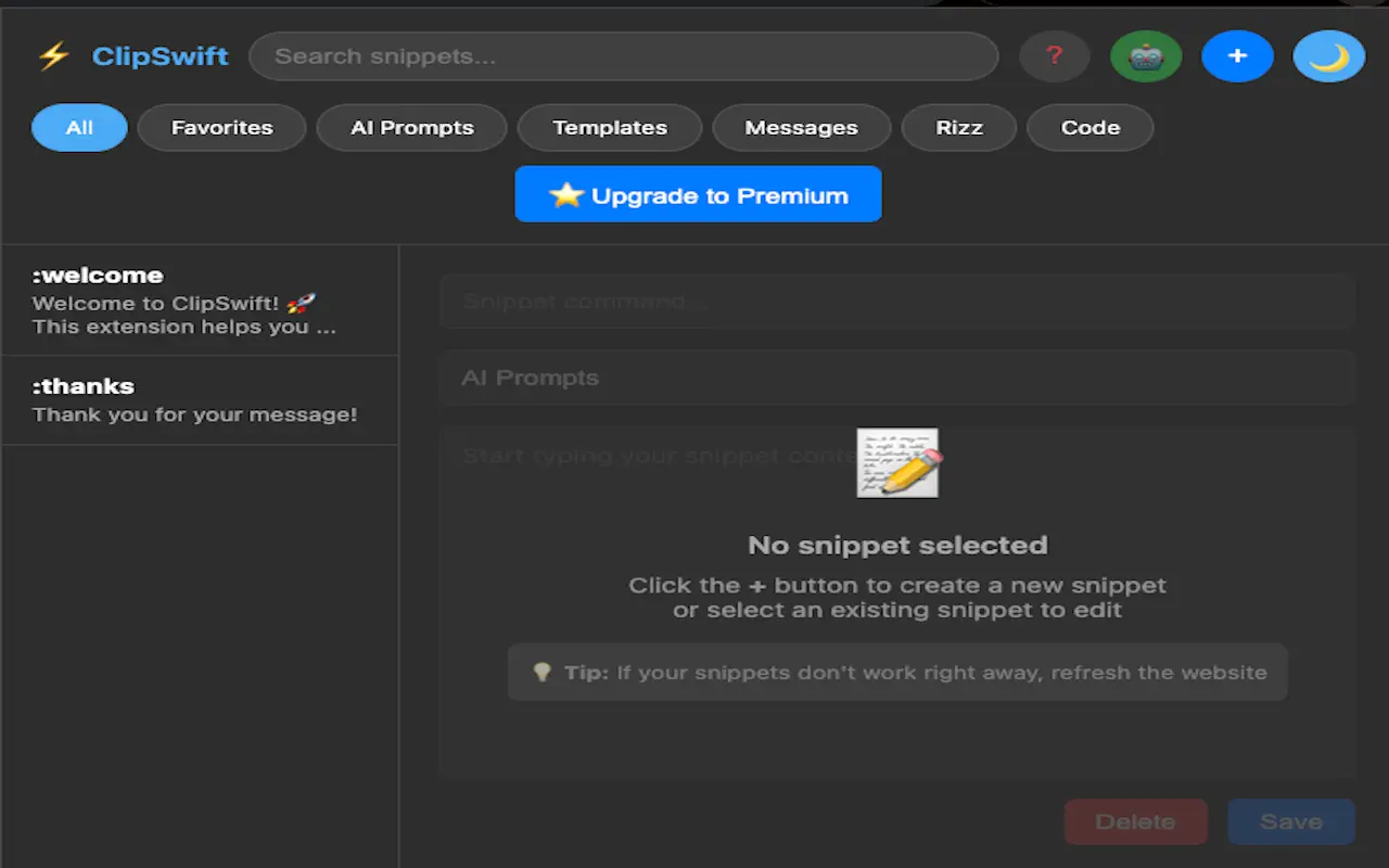 Screenshot 2 of ClipSwift