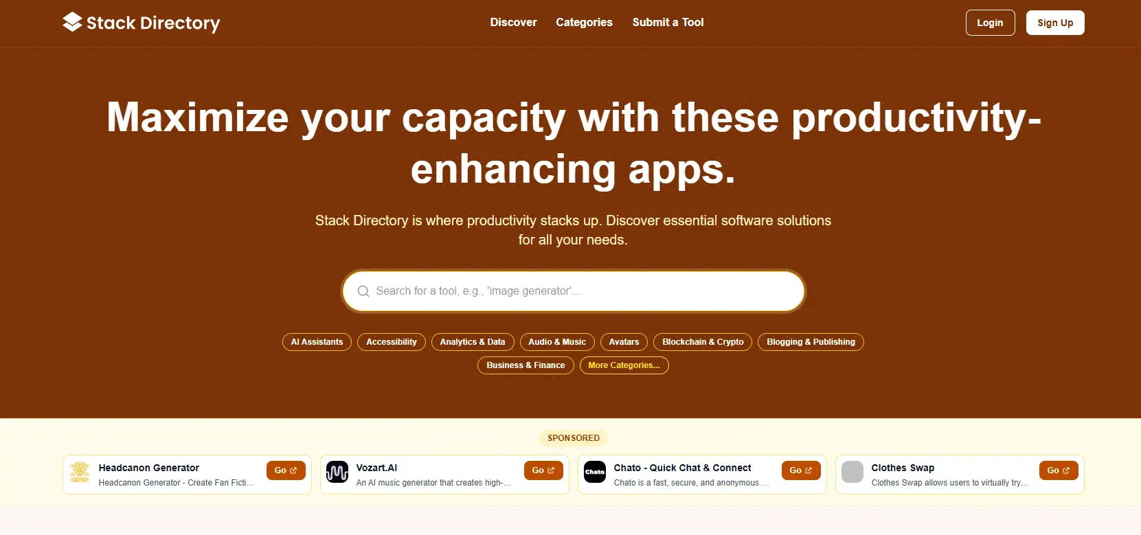 Screenshot 1 of Stack Directory