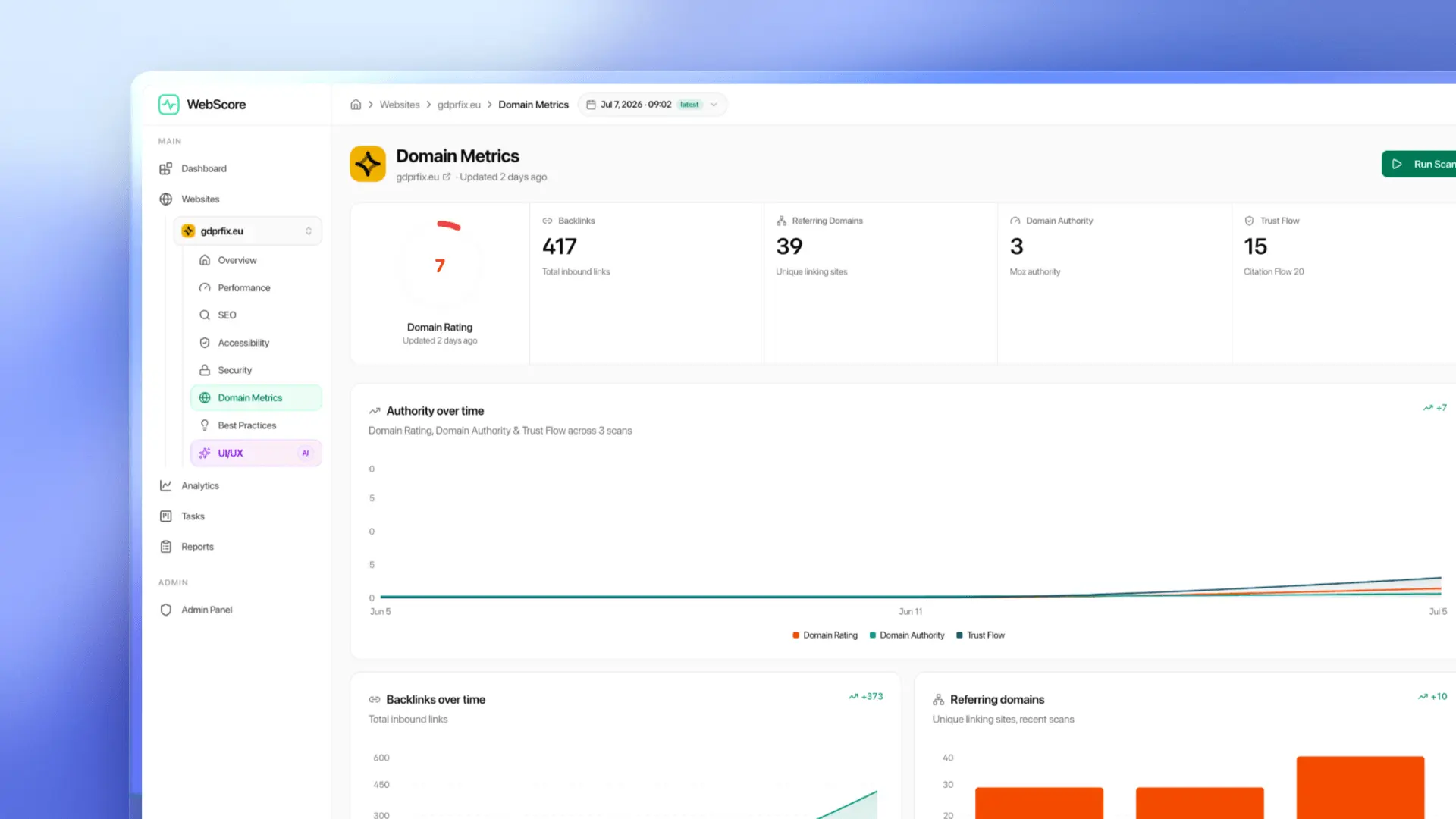 Screenshot 3 of WebScore