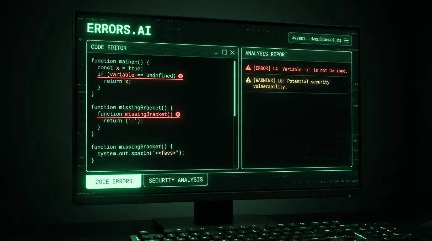 Screenshot 1 of Errors.AI