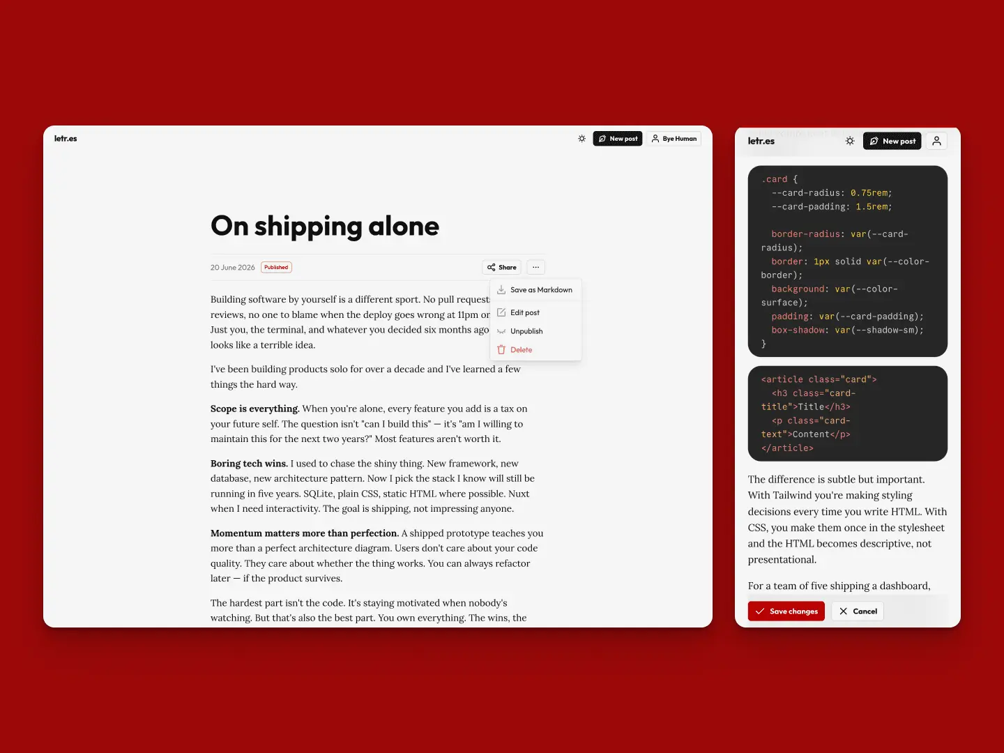 Screenshot 1 of letr.es