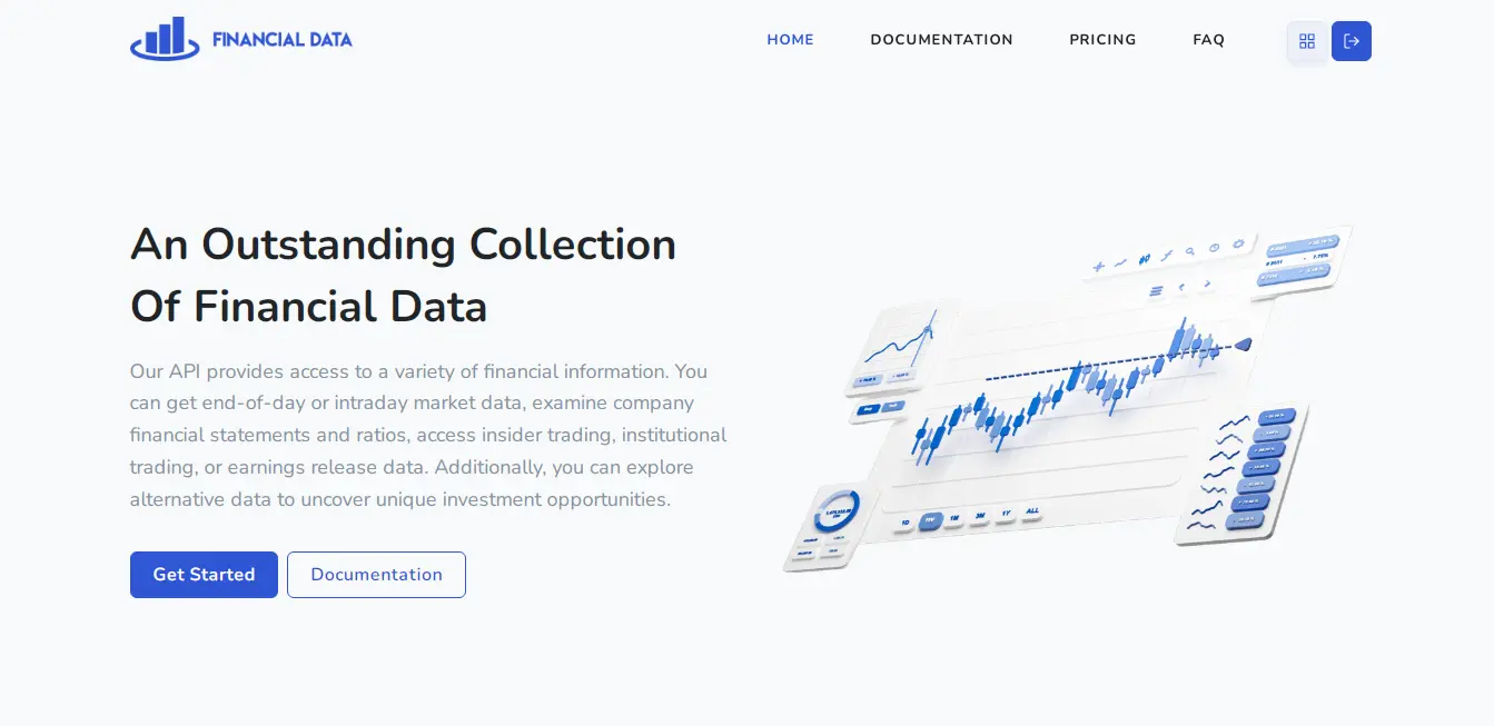 Screenshot 1 of FinancialData.Net
