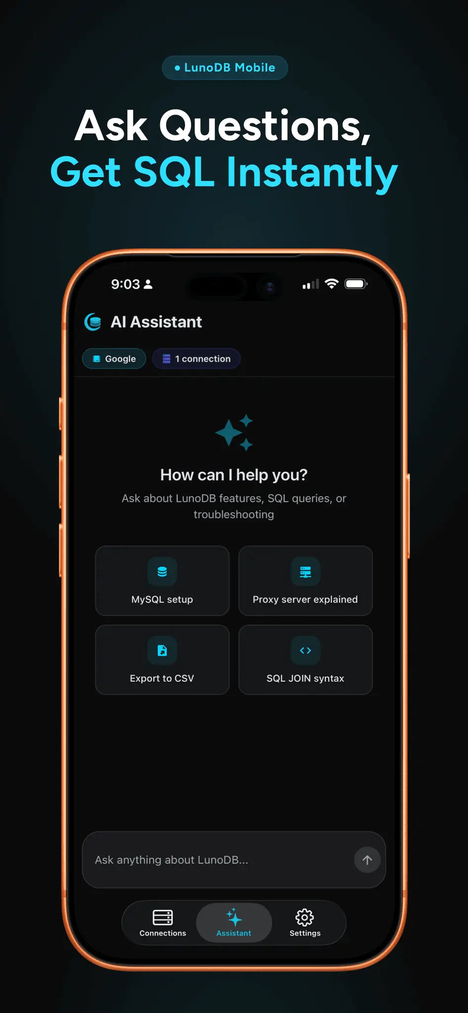 Screenshot 3 of LunoDB Mobile
