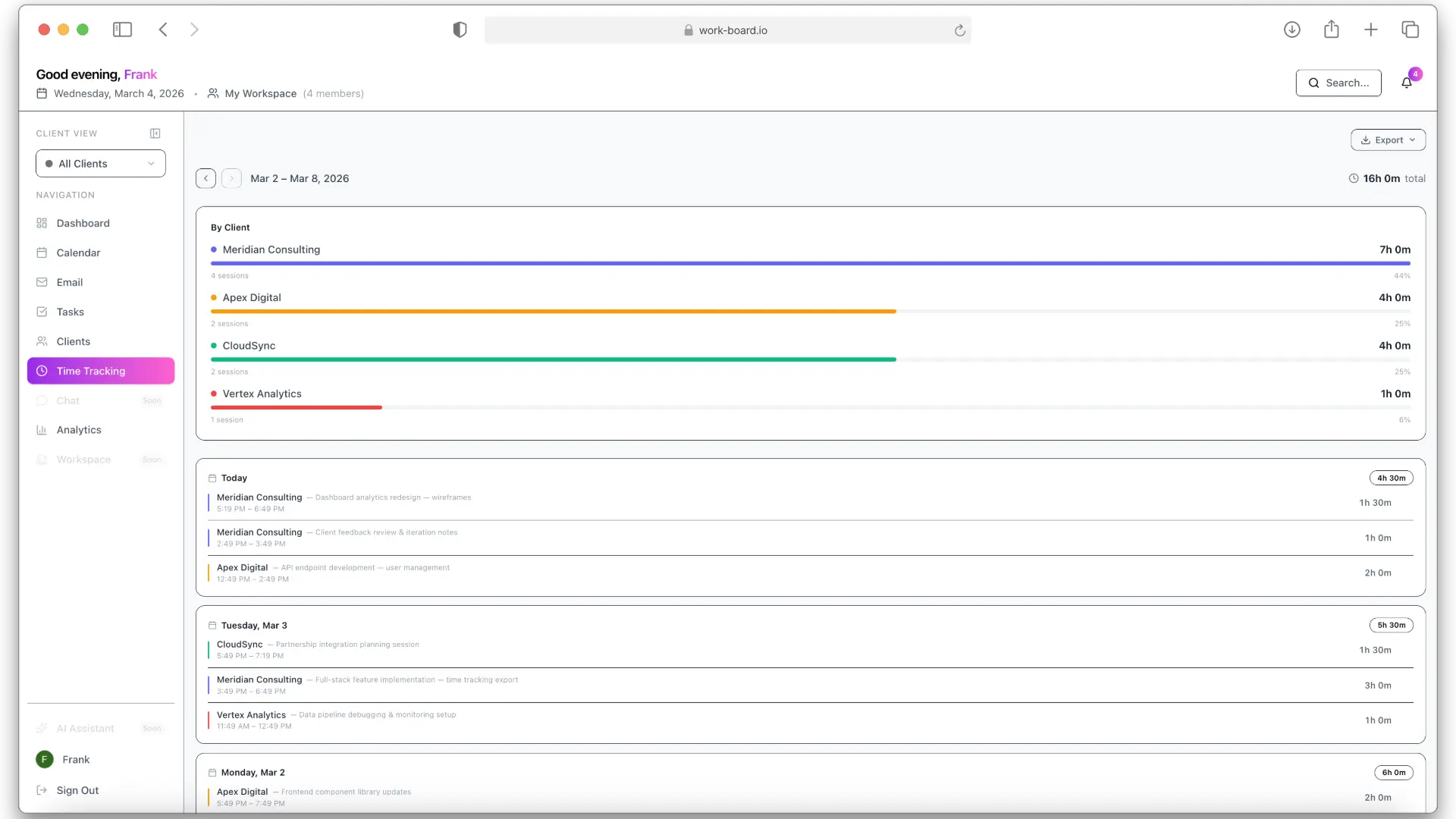 Screenshot 2 of WorkBoard