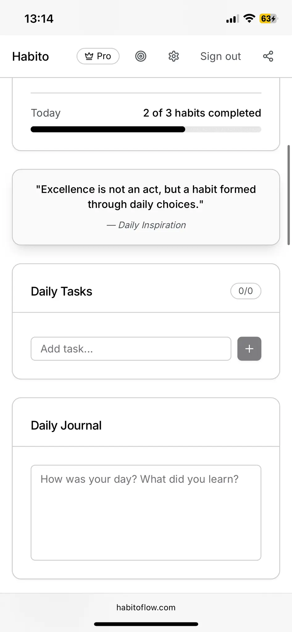 Screenshot 1 of Habitoflow