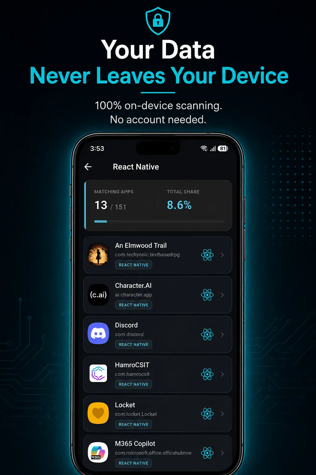 Screenshot 8 of Framework Detector App