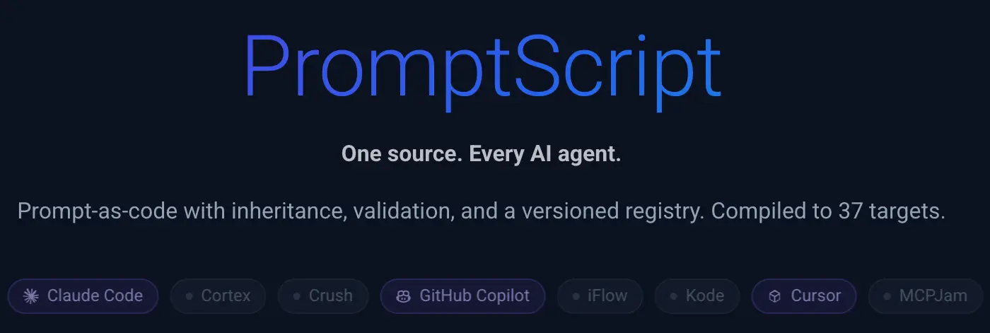 Screenshot 1 of PromptScript