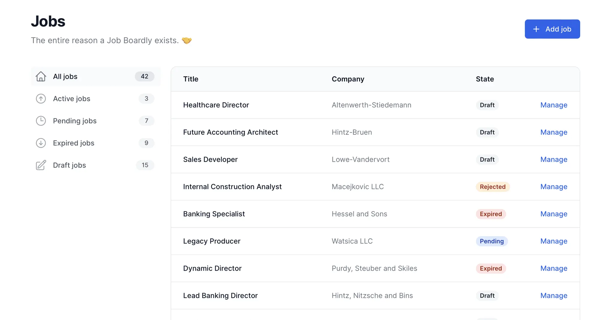 Screenshot 1 of Job Boardly