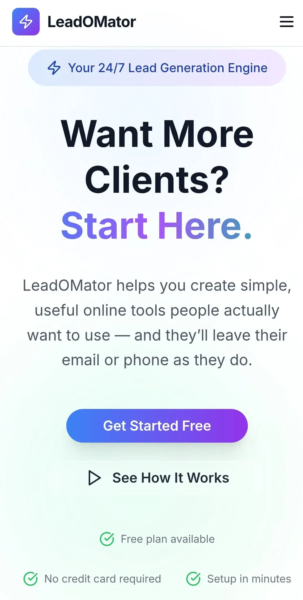Screenshot 1 of LeadOMator