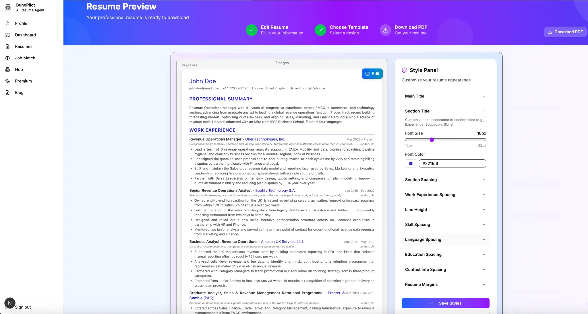 Screenshot 2 of BuhoPilot