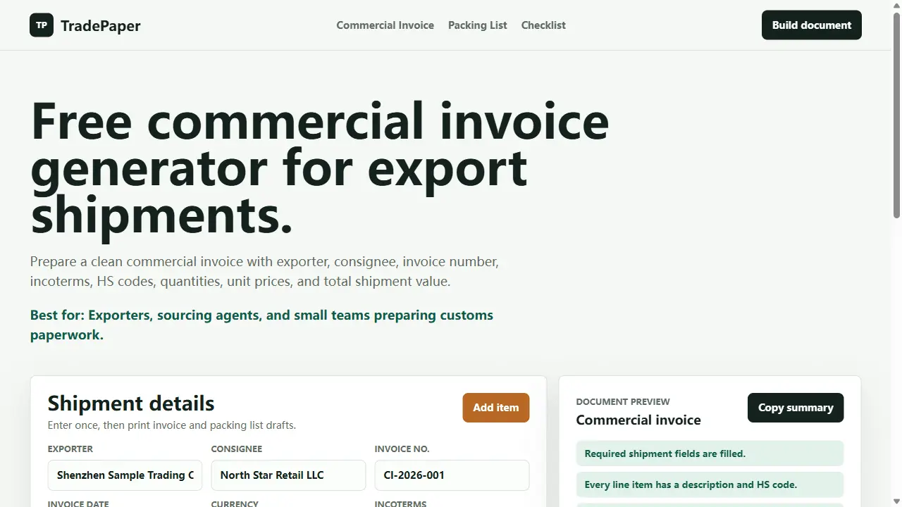 Screenshot 1 of TradePaper Tools