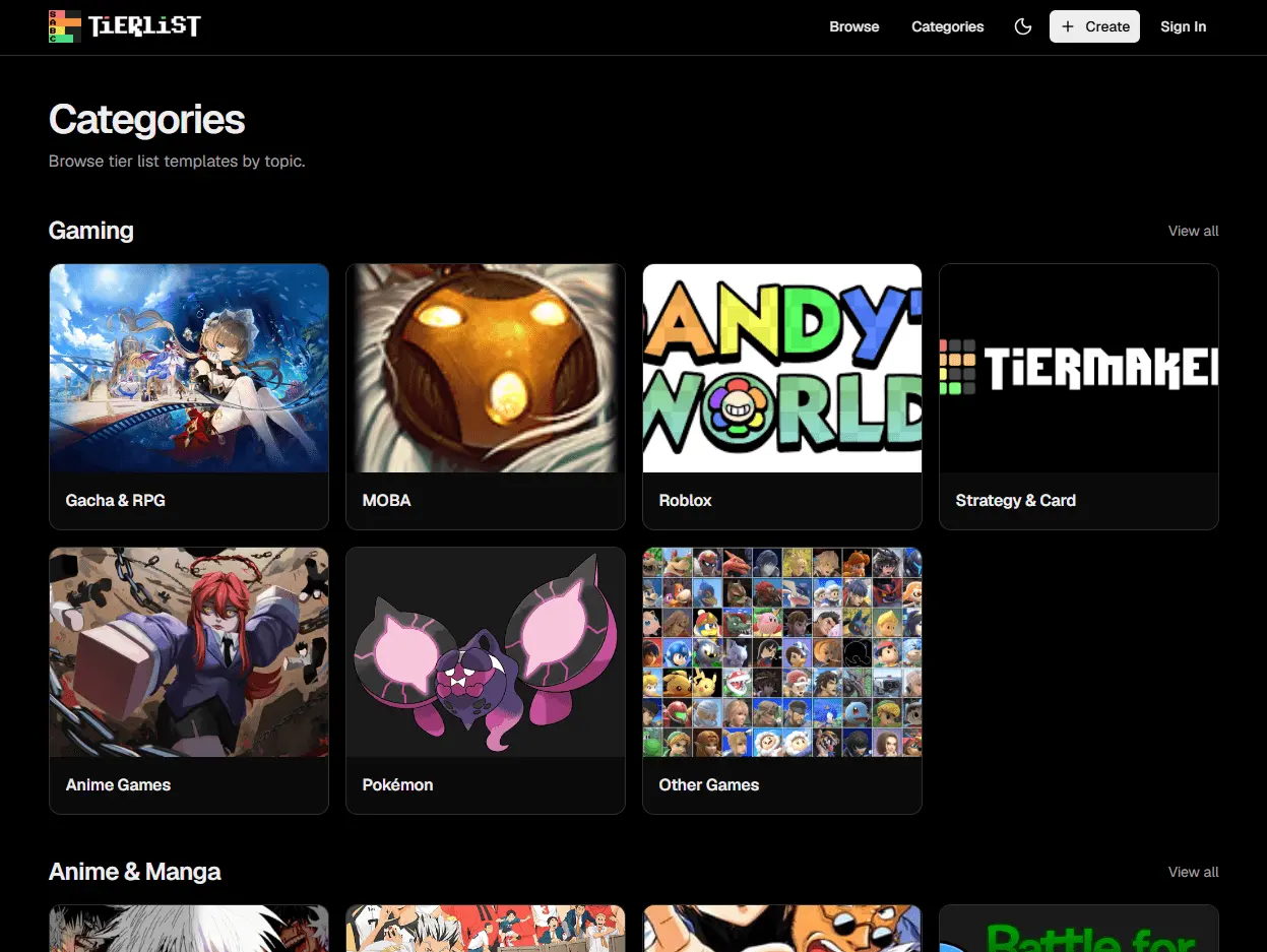Screenshot 2 of Tier List Maker
