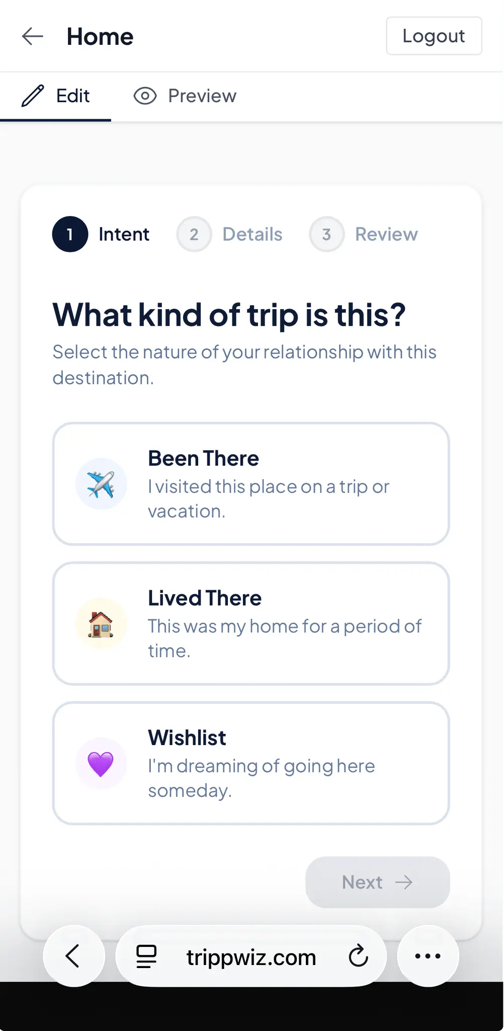 Screenshot 2 of Trippwiz