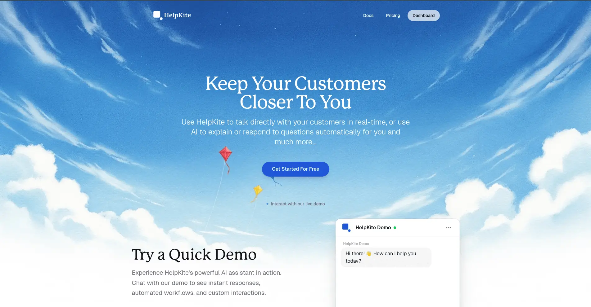 Screenshot 1 of HelpKite - AI Customer Support Platform
