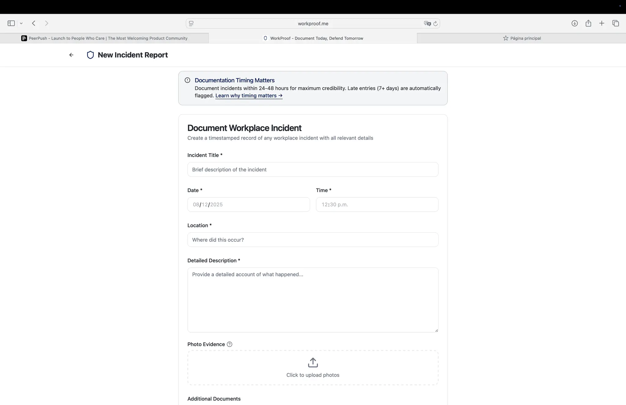 Screenshot 4 of WorkProof