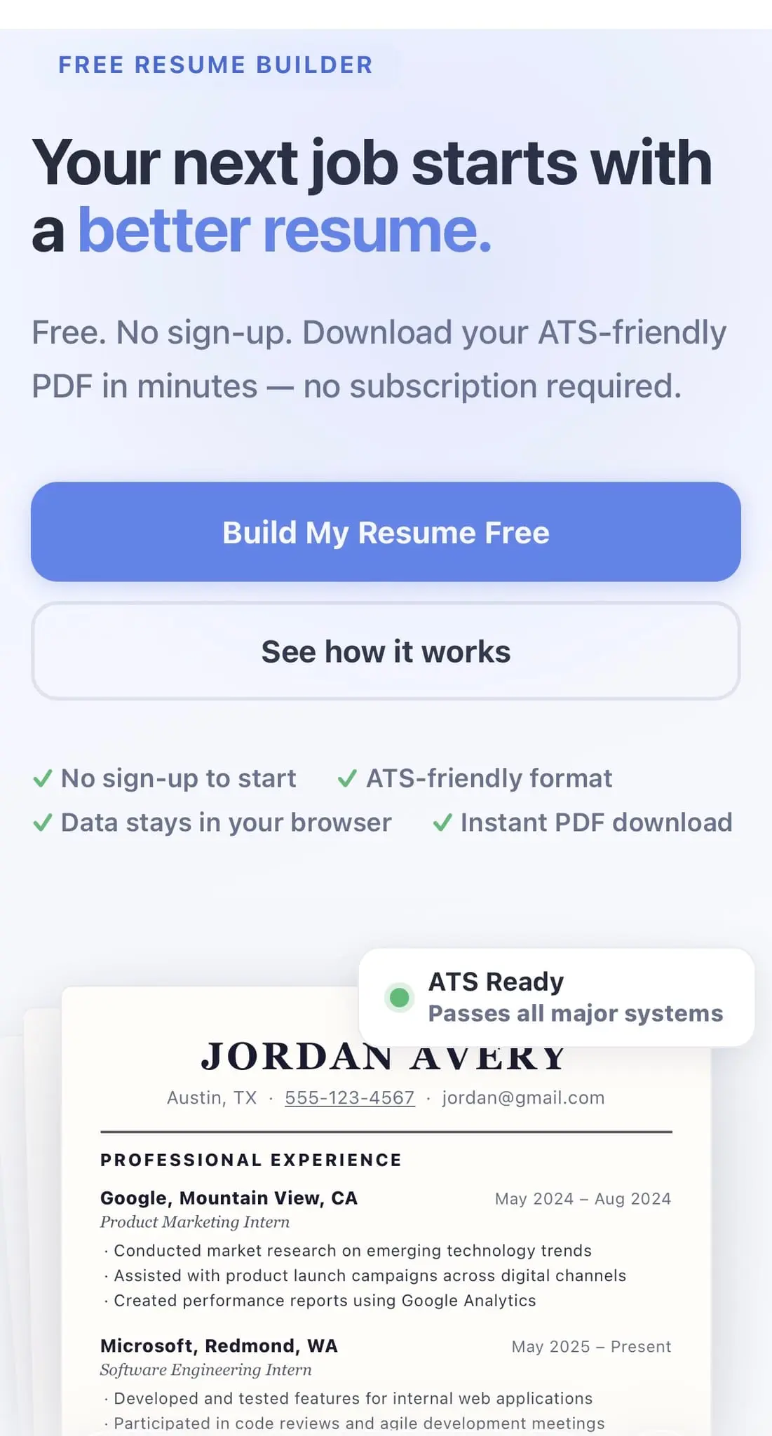 Screenshot 3 of ResumeCrafter