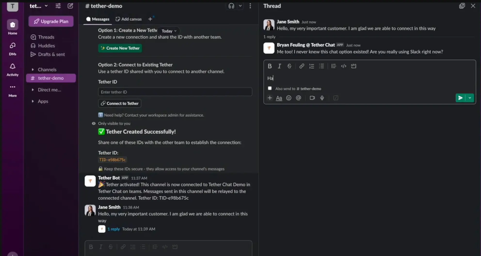 Screenshot 2 of TetherChat