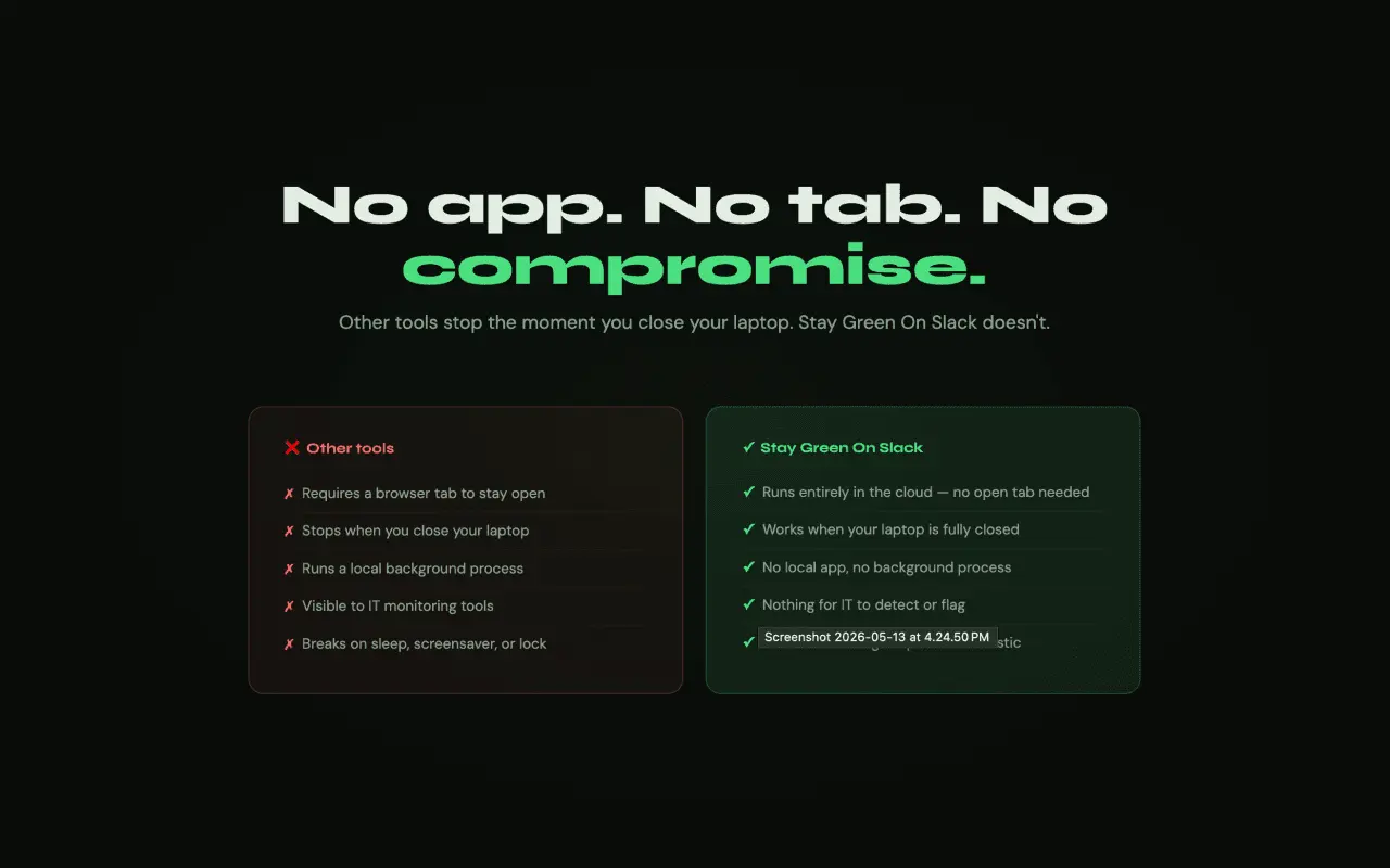 Screenshot 2 of Stay Green On Slack